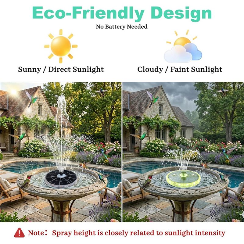 AT43-Floating Fountain Solar P - Floating Solar Fountain Water Pump ulasan dan harga