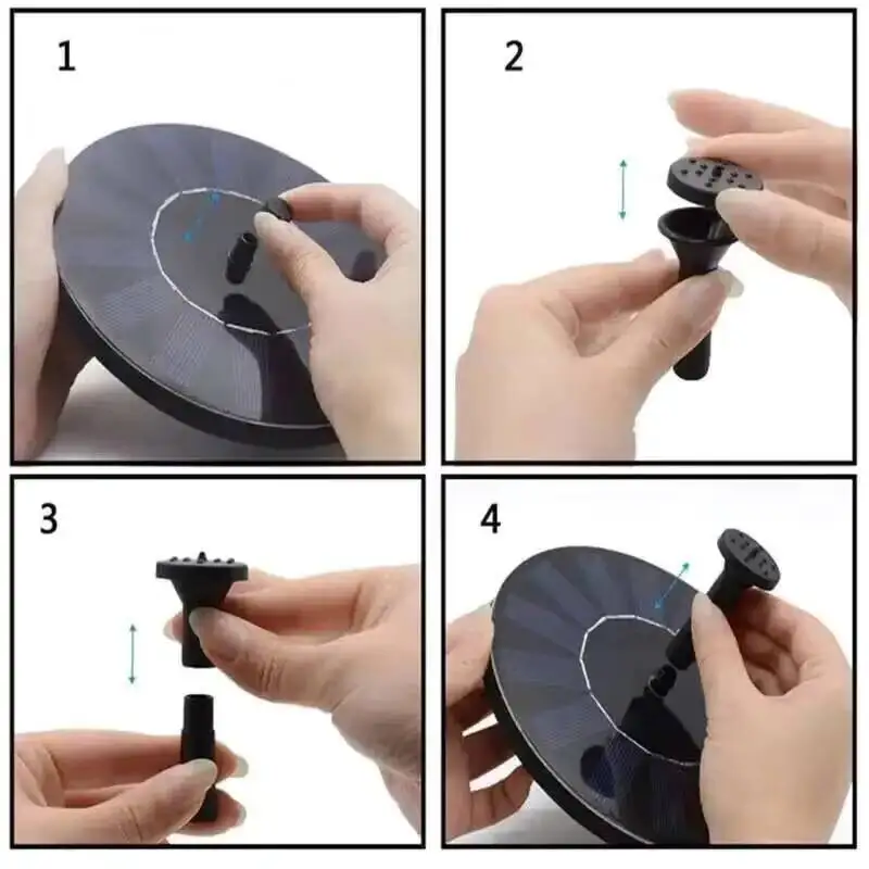 7V 13/16cm Watering Kit Power  - Floating Solar Fountain Water Pump ulasan dan harga
