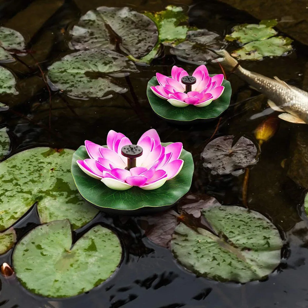 Lotus Shape Floating Garden Fo - Floating Solar Fountain Water Pump ulasan dan harga