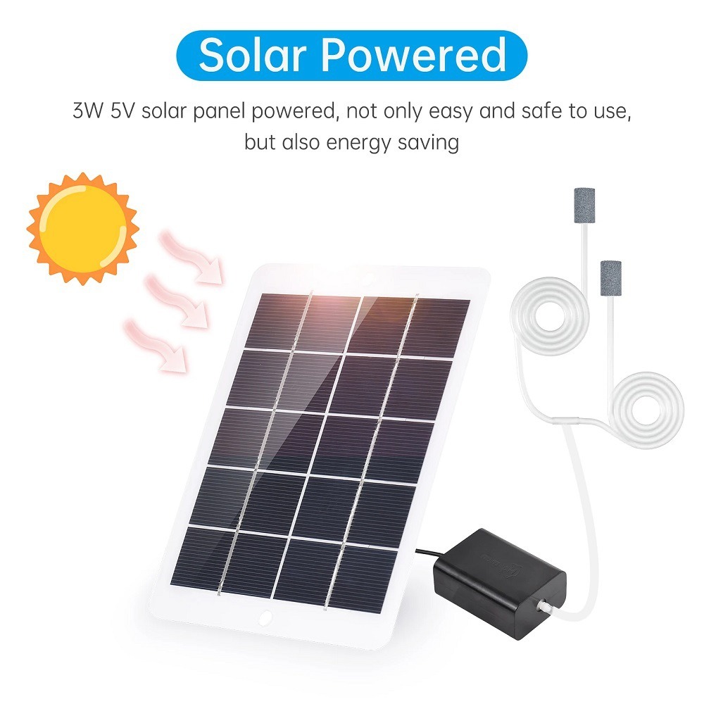 Durable 3W 5V Solar Oxygen Pum - Solar Pond Aerator Oxygen Pump ulasan dan harga