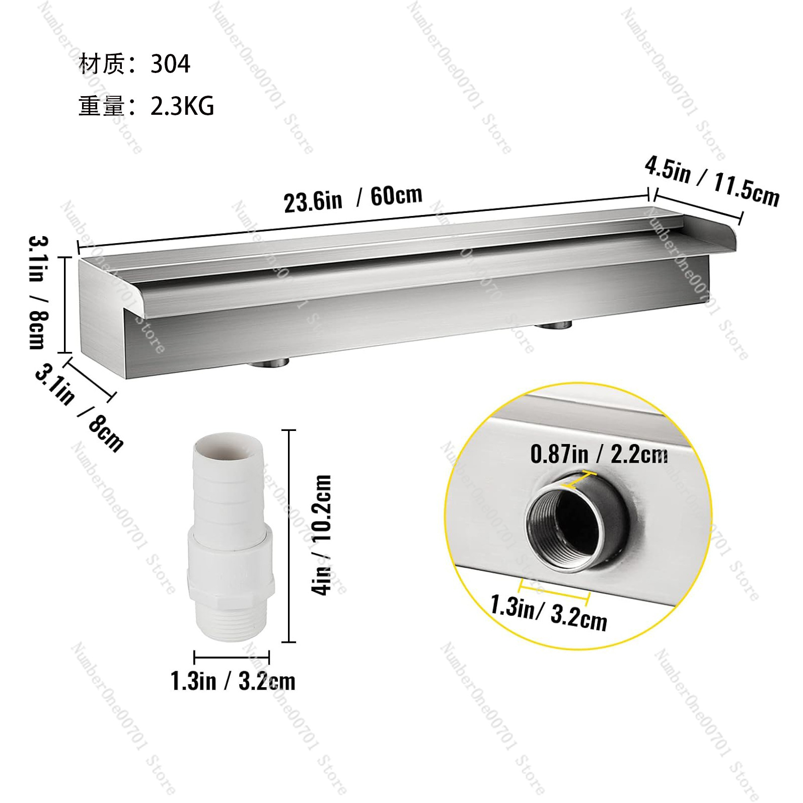 Stainless Steel Waterfall Spil - Waterfall Spillway Stainless Steel Weir ulasan dan harga