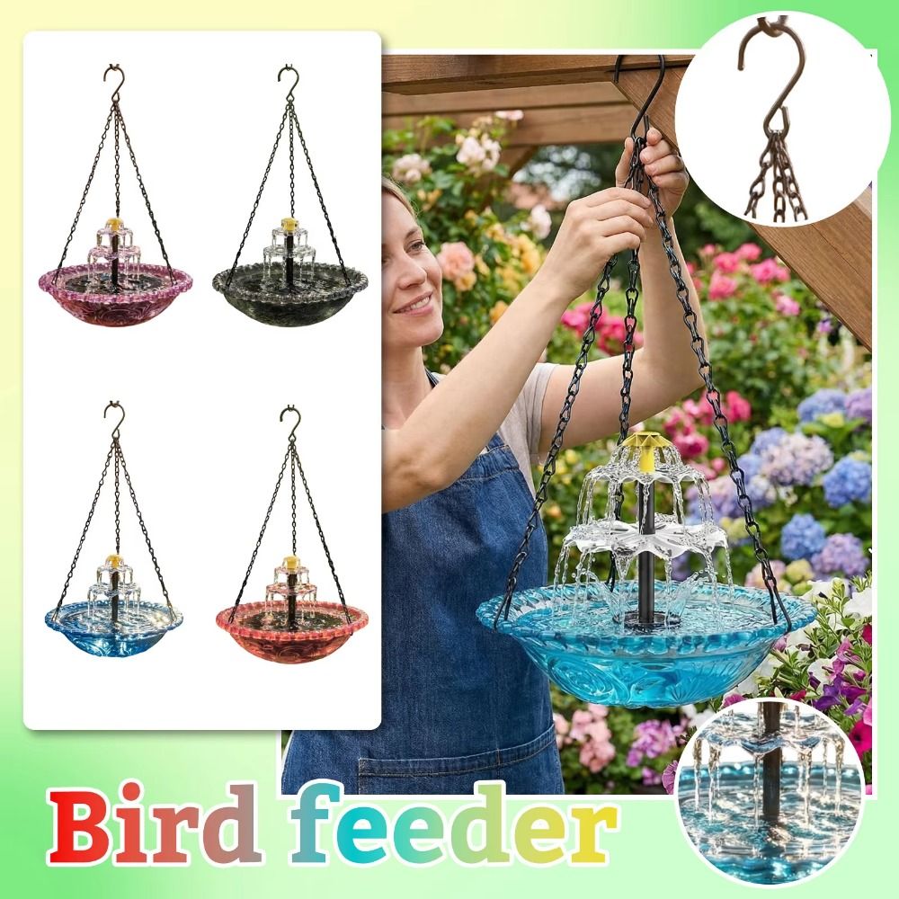 Creative Solar Bird Bath House - Floating Solar Fountain Water Pump ulasan dan harga