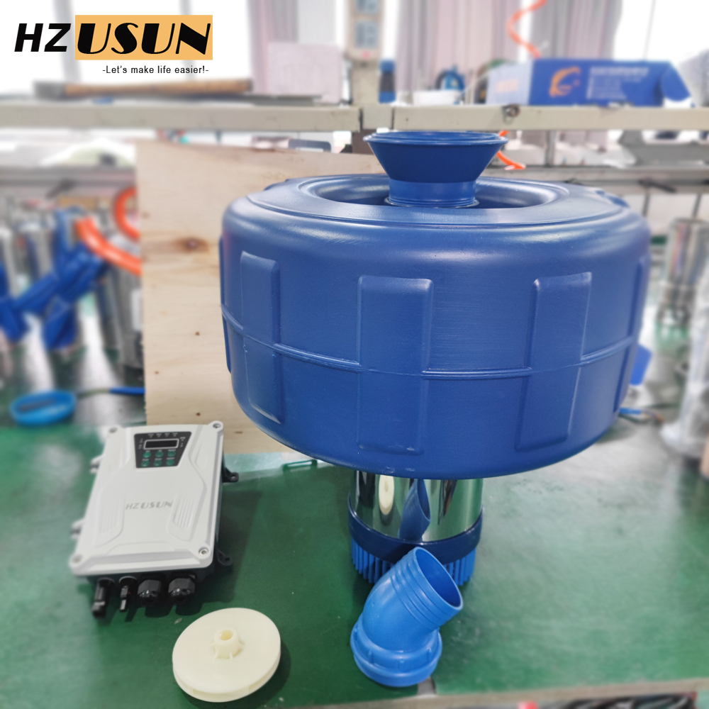 HZUSUN 1 HP Small Solar Powere - Solar Pond Aerator Oxygen Pump ulasan dan harga